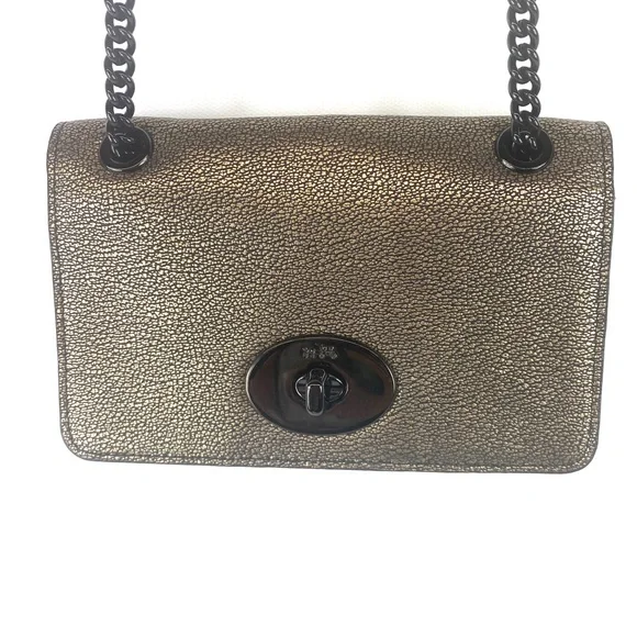 COACH Mini Chain Convertible Crossbody gold metallic - Picture 3 of 12